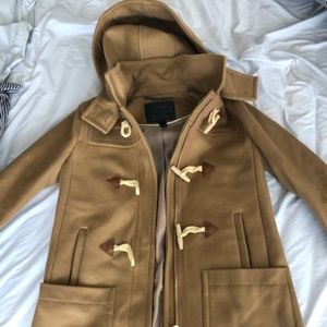 J. Crew Wool Melton Toggle Coat - Size 0